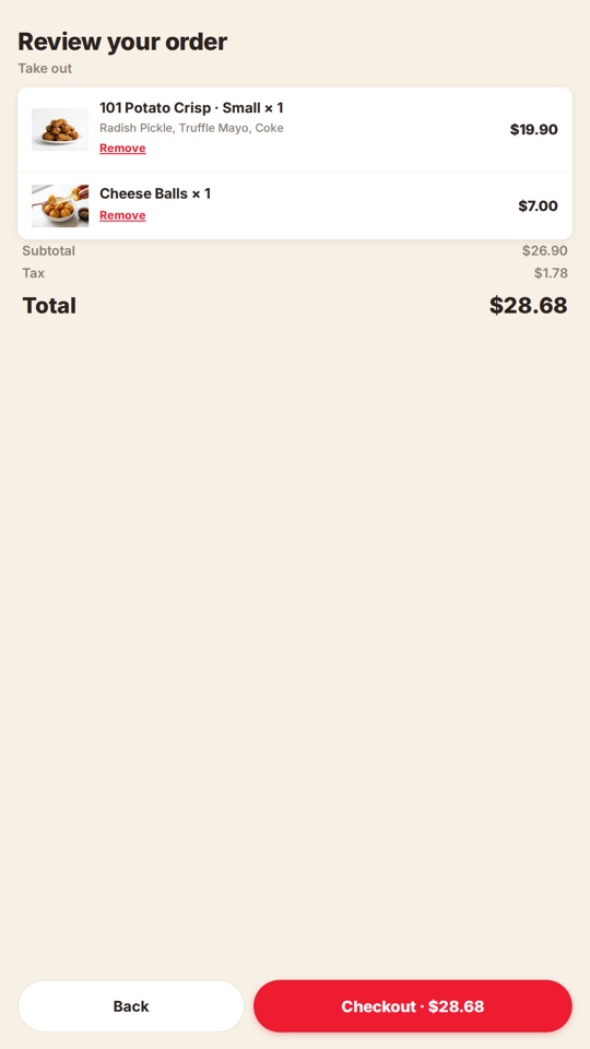 Seenu Kiosk — Order review