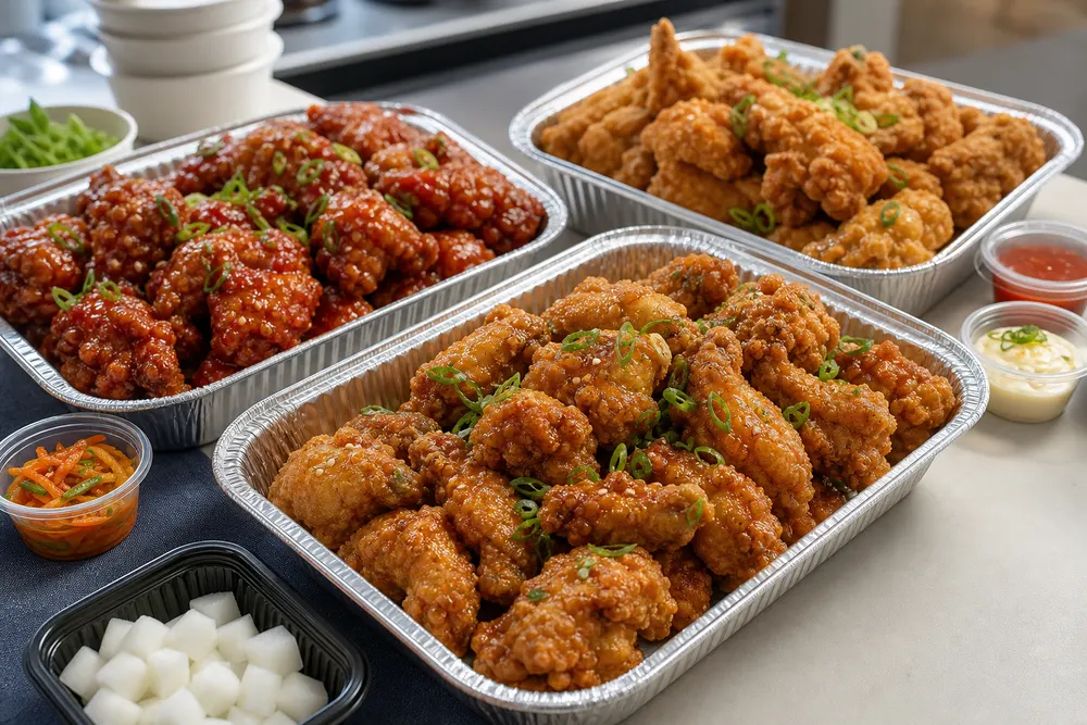 101 Chicken storefront and food imagery